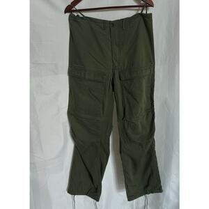 VINTAGE 80S American Army Chemical Protective Cargo Work Pants Military Used